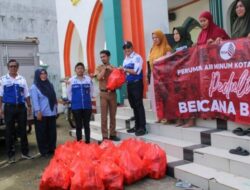 PDAM Makassar Salurkan Bantuan Sembako untuk Korban Banjir