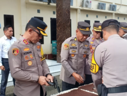 Kapolres Selayar Pimpin Langsung Pemeriksaan Senjata Api Seluruh Personel