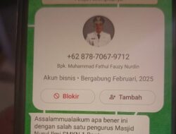 Waspada Penipuan! Nama Bupati Uji Nurdin Dicatut Akun WhatsApp Tak Dikenal