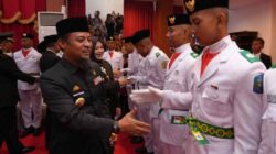 Gubernur Andi Sudirman Sulaiman Kukuhkan 73 Anggota Paskibraka Tingkat Provinsi Sulsel
