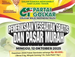 Peringatan HUT ke-61, Golkar Makassar Berbagi Dua Ribu Paket Sembako Murah dan Pemeriksaan Kesehatan Gratis