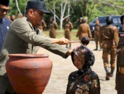 80 Anggota Satpol PP Lutim Resmi Sandang Baret Usai Pelatihan Kesamaptaan, Ini Pesan Penting Bupati Ibas