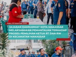 JAJARAN DAMKARMAT KOTA MAKASSAR MELAKSANAKAN PEMANTAUAN TERHADAP PROSES PEMILIHAN KETUA RT DAN RW DI KECAMATAN MAKASSAR