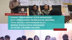 Humas Damkarmat bersama jajaran Humas SKPD se-Kota Makassar mengikuti kegiatan Bimbingan Teknis (Bimtek) Tata Kelola Kehumasan